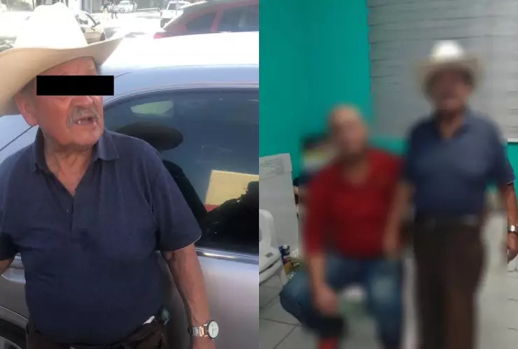 Don Mario, adulto perdido en Culiacán, ya regresó con su familia