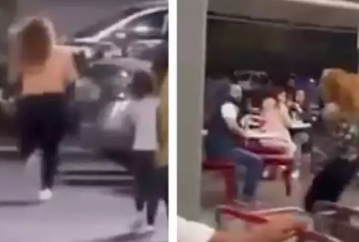 Mujer sale corriendo de supermercado y se quita la ropa; momento se viraliza.jpg
