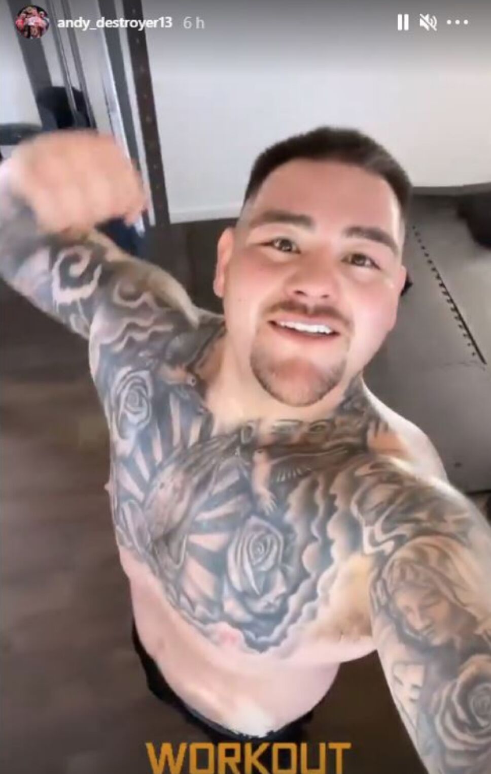 Andy Ruiz presumió gran cambio físico en sus redes sociales