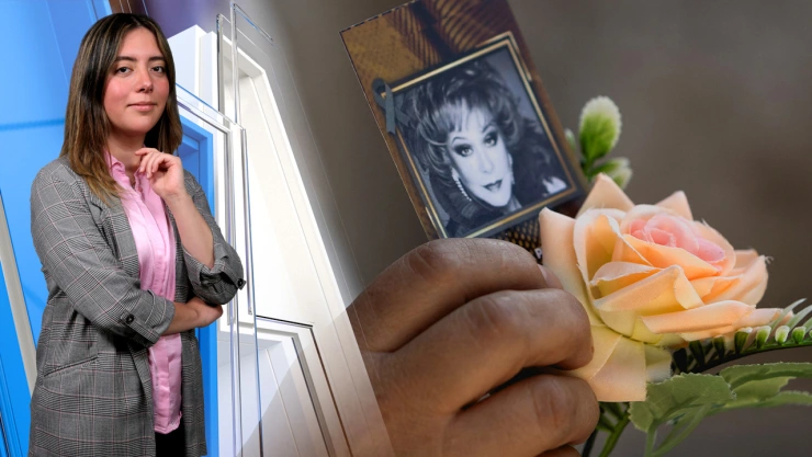 Imagen de Fernanda Ortega, columnista de Azteca Noticias, quien habla sobre el adiós a Silvia Pinal.