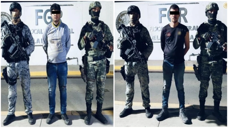 Los dos hombres fueron detenidos en posesión de armas y mil pastillas de fentanilo.