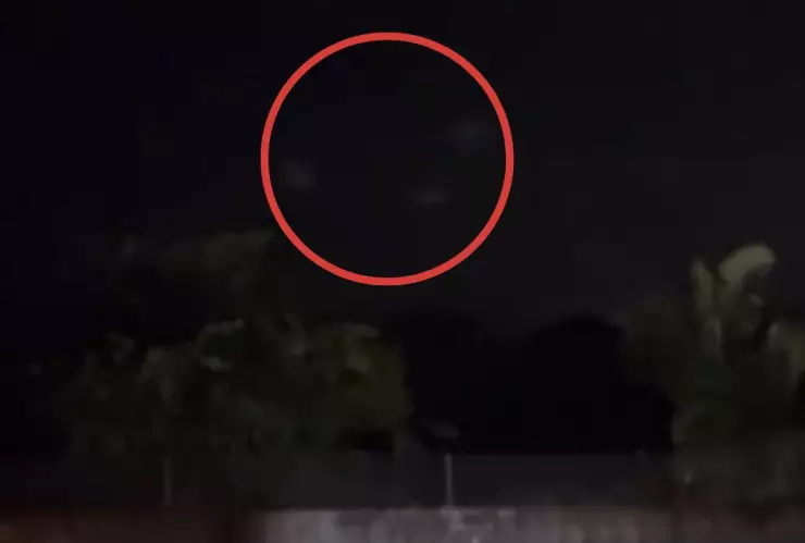 Ovnis o luces extrañas en carretera de Veracruz