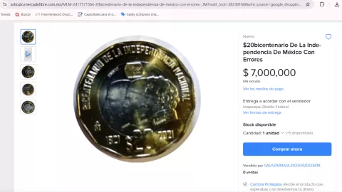 Pagan 150,000 por esta moneda conmemorativa de 20 pesos.png