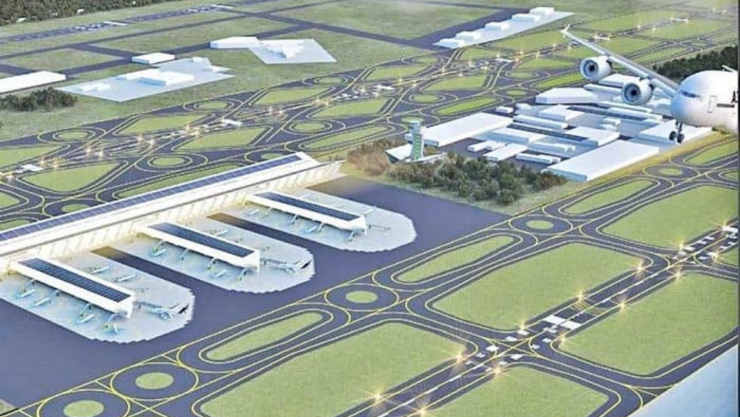 Se prevé que la nueva terminal de Santa Lucía sea inaugurada a finales del 2021. Imagen: Twitter