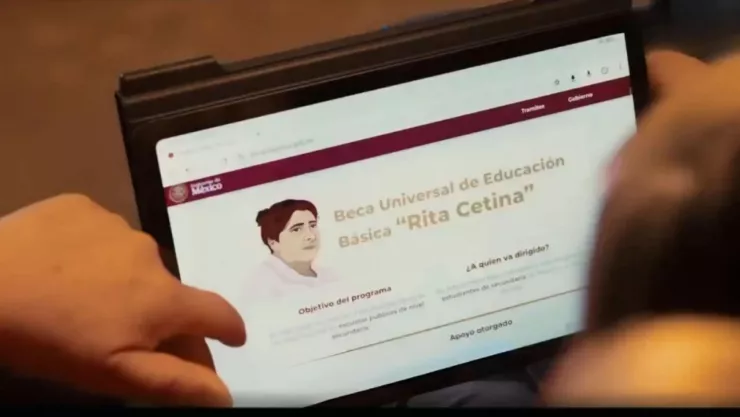 El portal para solicitar la tarjeta de la Beca Rita Cetina