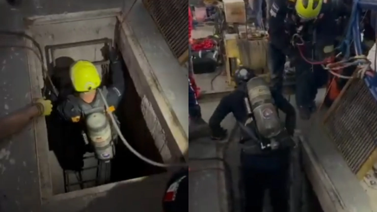 rescate de trabajadores en Presa de Valsequillo, Puebla