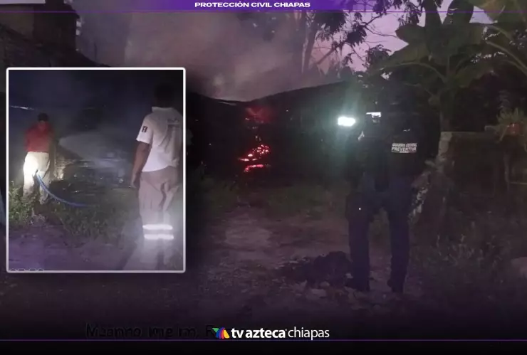 Incendio Huehuetán casa