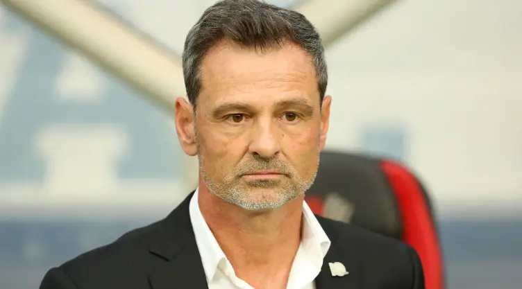 Diego Cocca en el Estadio Azteca en el duelo de la Selección Mexicana ante Jamaica