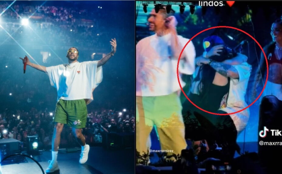 Max Razo Bailarina de Bad Bunny se compromete a mitad de concierto