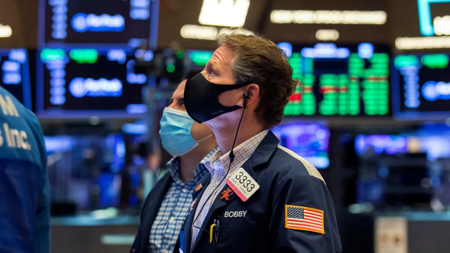 Corredor de bolsa en Wall Street