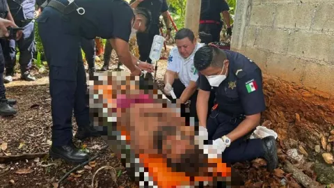 Rescatan a Bob Marley, hombre que cayó a un pozo