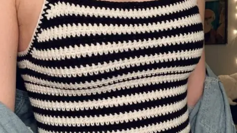 Así puedes hacer un top de crochet paso a paso