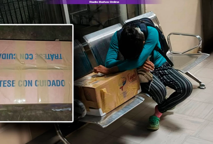 Caso bebé entregada en caja de cartón en Ecuador