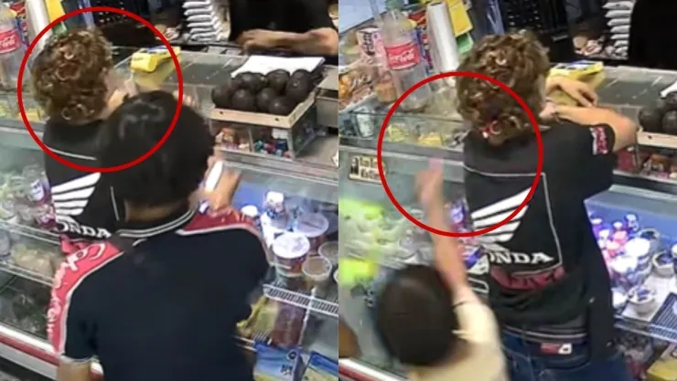 Niño le prende fuego en la cabeza a un joven