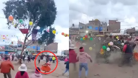 VIDEO ¡IMÁGENES SENSIBLES! Momento exacto en el que árbol aplasta a mujer en Perú