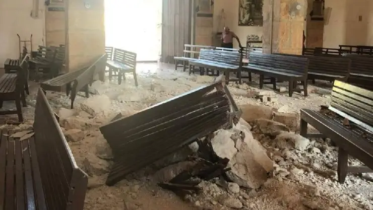 Reportan derrumbe de la Iglesia San Juan Bautista en Tekax