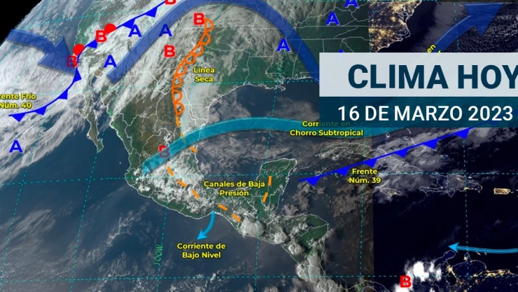 Clima en M&eacute;xico 16 de marzo