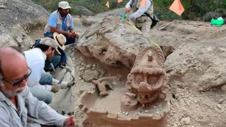 Encuentran representación del dios maya K’awiil en zona del Tren Maya
