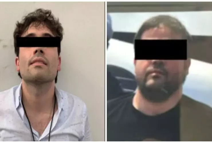 Ovidio Guzmán (I) y Joaquín Guzmán López.