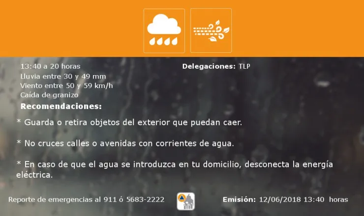 llueve en cdmx