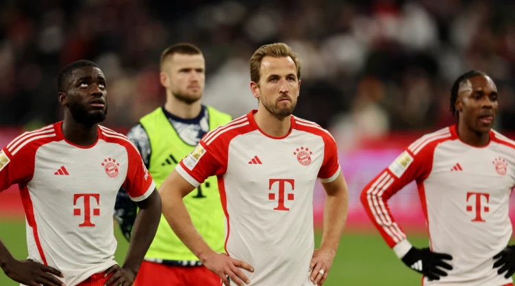 Harry Kane y otros jugadores del Bayern Munich