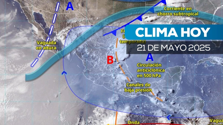 ¿Se va la lluvia Granizo y descargas eléctricas golpean México; así el clima hoy 21 de mayo