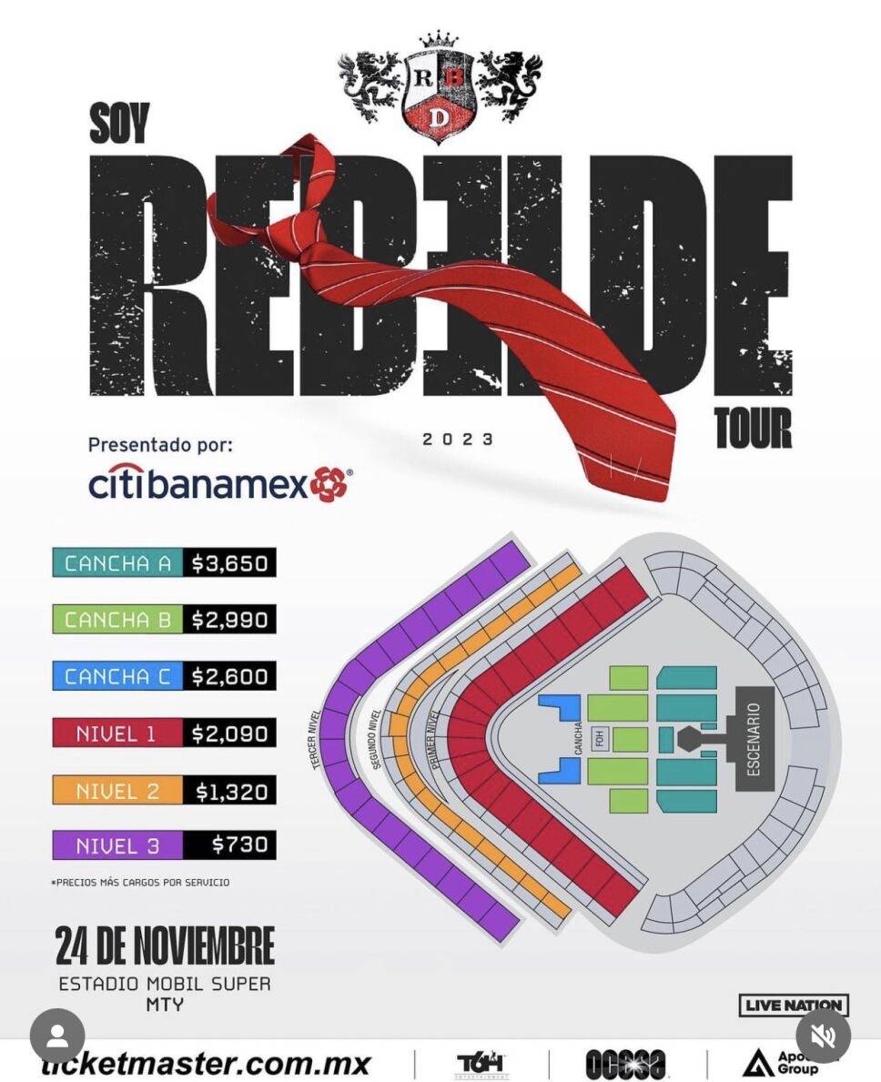 ¿Cómo comprar los boletos para los conciertos de RBD en preventa?