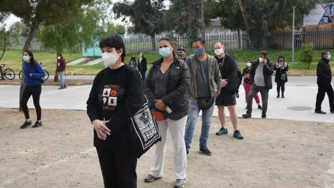 Ciudadanos chilenos en plebiscito