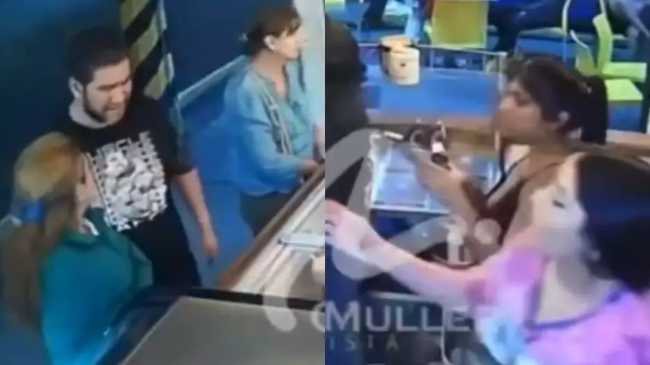 Escena de celos en nevería