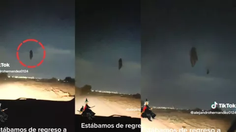 Bruja volando en León
