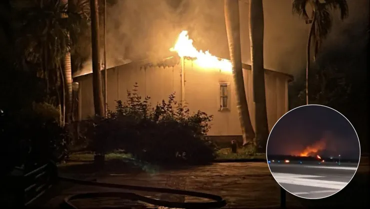 Incendio en hacienda de Bachigualato, Culiacán