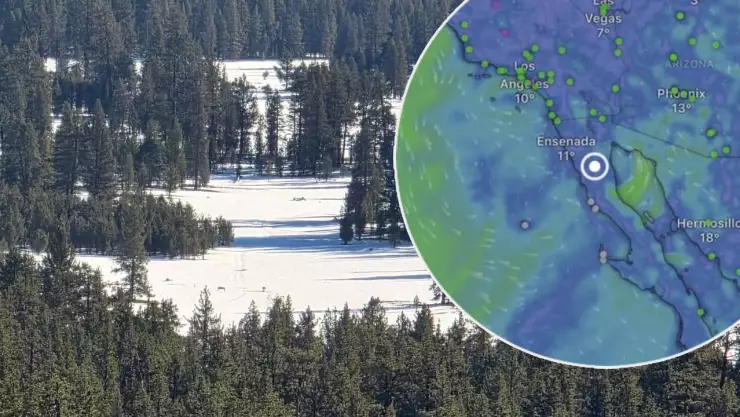 Nevada en San Pedro Mártir pronóstico