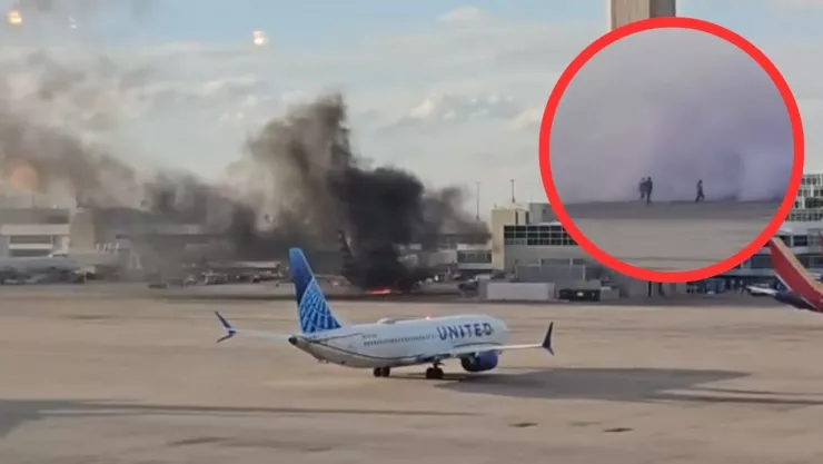 Avión se incendió en aeropuerto de Denver el 13 de marzo de 2025