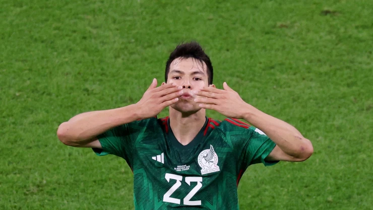 Hirving Lozano ante Argentina en Qatar 2022