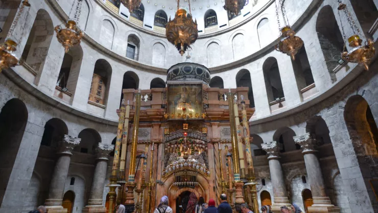 La iglesia del Santo Sepulcro es una de las paradas al visitar las iglesias de Jerusalén conectadas a Semana Santa.