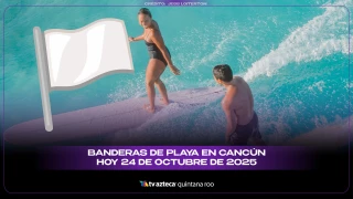 Banderas de playa en Cancún hoy 24 de octubre: conoce el color y su significado antes de nadar