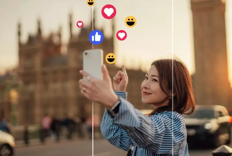 persona tomando un video con su celular