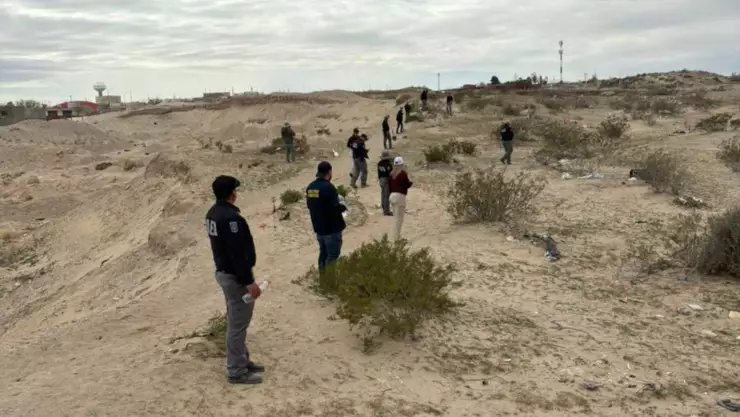 Cuerpos y osamentas inhumados en El Sauzal