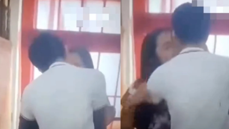 ¿Maestra besa a alumno de telesecundaria