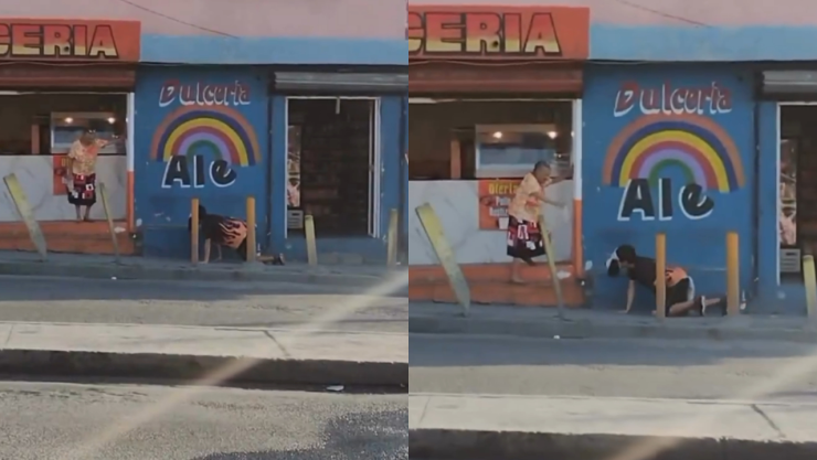 therian intenta orinar en Veracruz; reacción de abuelita