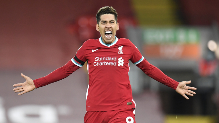Firmino fetseja el gol del Liverpool