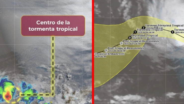 Esta es la ubicación de la Tormenta Tropical ‘Amanda’ HOY, 4 de junio de 2026: ¿Cuál es su distancia con México?