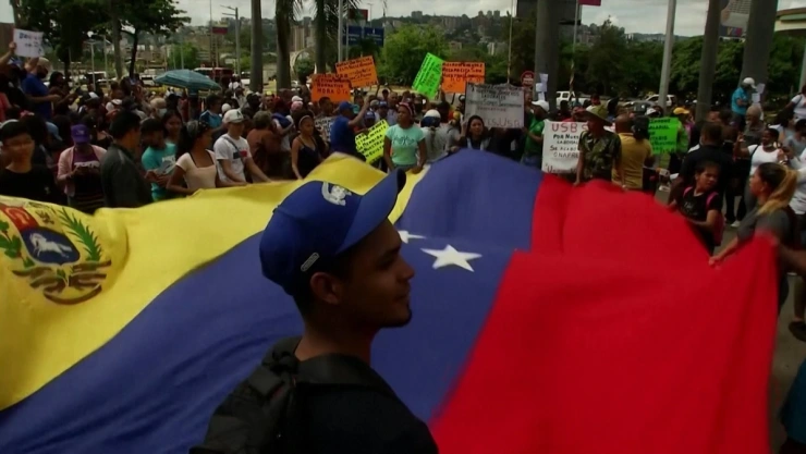 Protestas en Venezuela: trabajadores exigen aumentos salariales.