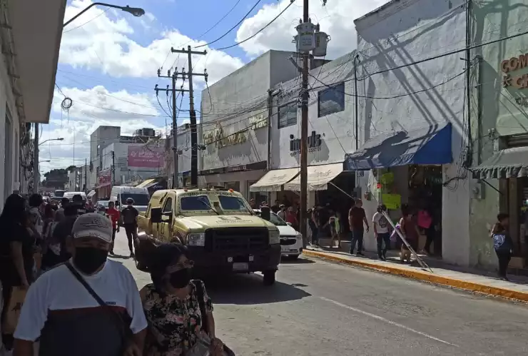 merida centro calles de gente