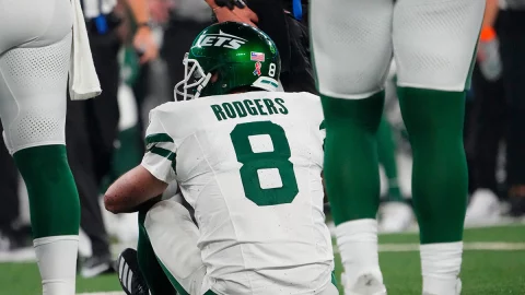 Aaron Rodgers con los Jets