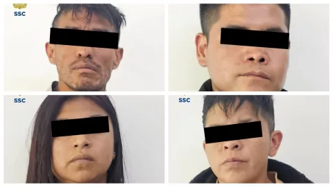 Cuatro personas fueron detenidas con droga en el Metro Indios Verdes.