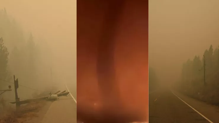 Alrededor de 400 personas fueron evacuadas por la presencia de un tornado de fuego en Canadá