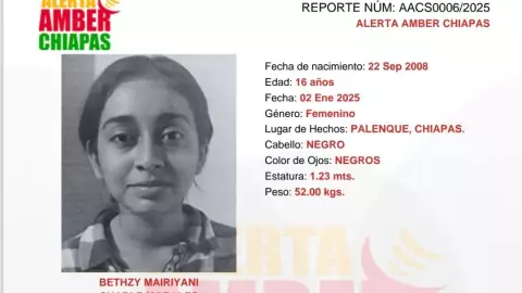 Bethzy Mairiyani desapareció el 2 de enero de 2025