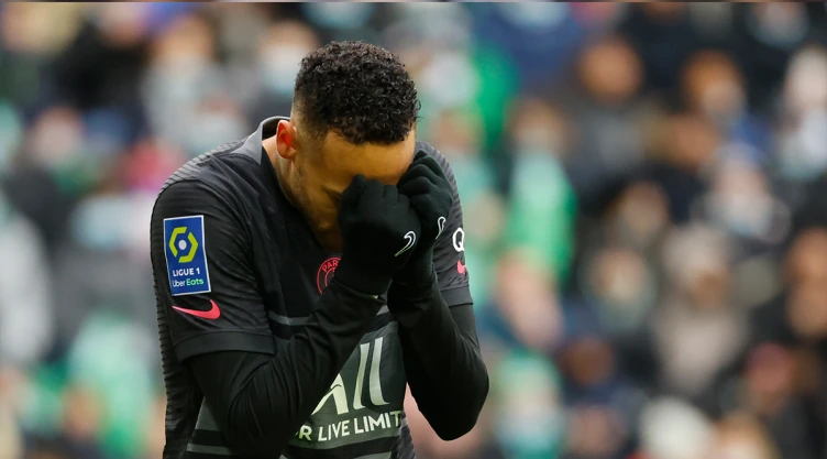 Neymar lesionado con el PSG