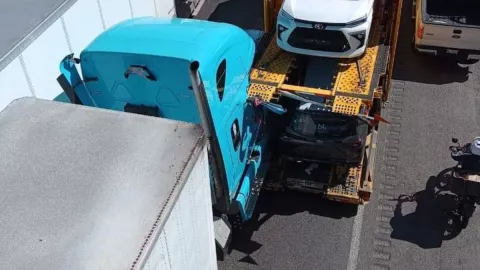 Choque en la autopista Puebla-Veracruz